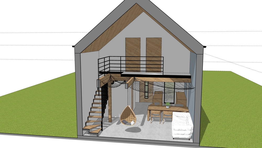 podłoga z siatki na antresoli